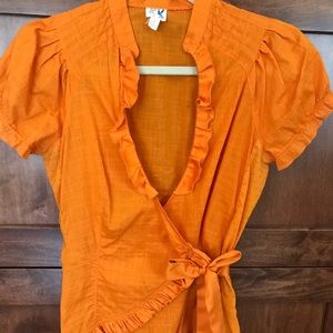 Anthropologie Edeme & Estelle wrap top